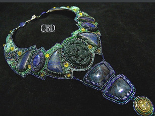 Картинка гузель бакеева дракон голубого озера разное украшения аксессуары веера