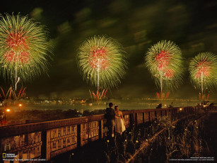 Картинка разное салюты фейерверки