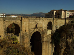 Картинка города мосты испания андалусия ронда