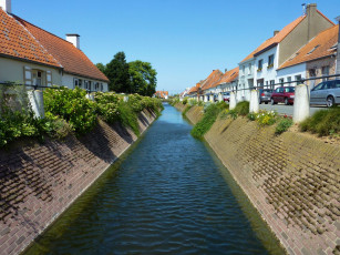 Картинка lissewege города улицы площади набережные бельгия канал