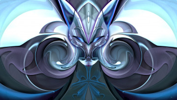 Картинка 3д графика fractal фракталы узор