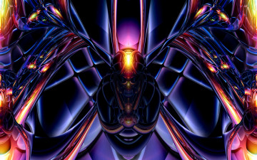 Картинка 3д графика fractal фракталы цвета