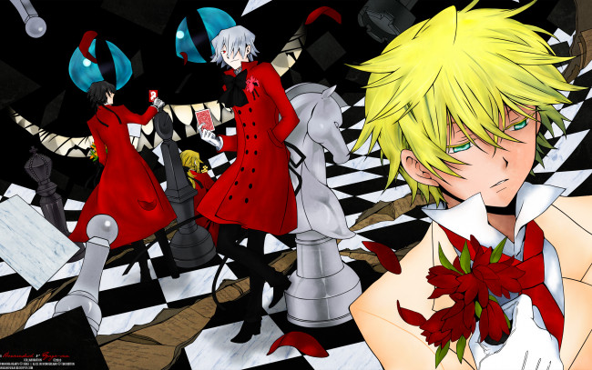 Обои картинки фото аниме, pandora, hearts, gilbert, nightray, xerxes, break, vincent, oz, vessalius