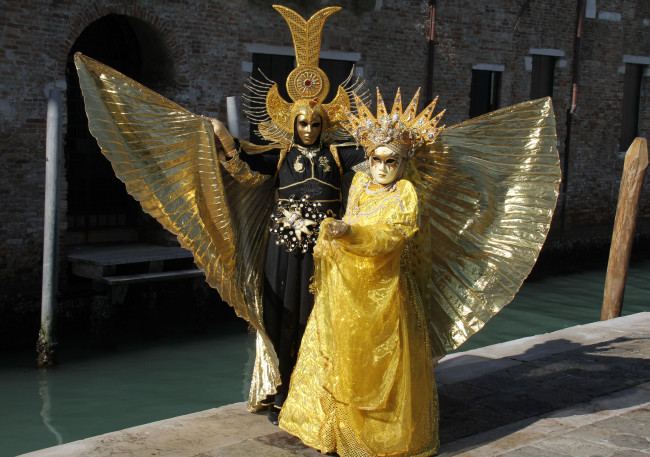 Обои картинки фото разное, маски, карнавальные, костюмы, карнавал, венеция