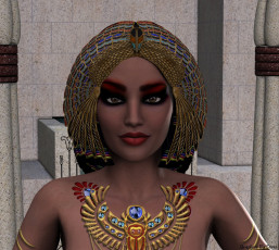 Картинка 3д графика people люди египтянка