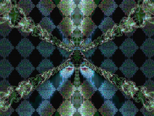 Картинка 3д графика fractal фракталы узор цвета фон