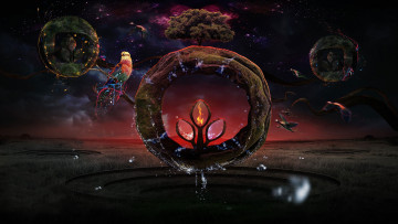 Картинка 3д графика fantasy фантазия птица природа