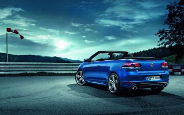 Картинка автомобили volkswagen cabriolet golf r