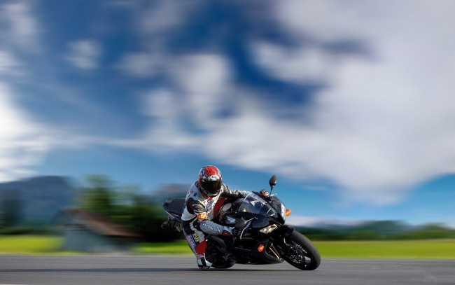 Обои картинки фото спорт, мотоспорт, трасса, вираж, гонки