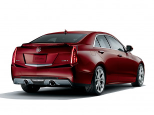 обоя автомобили, cadillac, ats, crimson, sport, 2014, красный