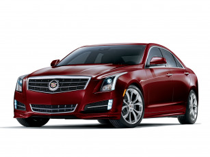 обоя автомобили, cadillac, ats, crimson, sport, 2014, красный