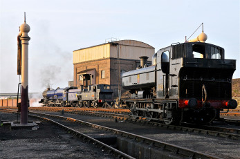 Картинка техника паровозы рельсы паровоз дорога железная