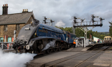 Картинка техника паровозы рельсы паровоз дорога железная