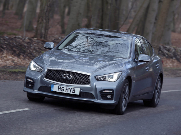 Обои картинки фото автомобили, infiniti, 2013, uk-spec, hybrid, q50s, v37