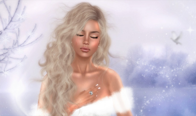 Обои картинки фото 3д графика, people , люди, блондинка