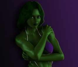 Картинка 3д+графика существа+ creatures фон взгляд халк