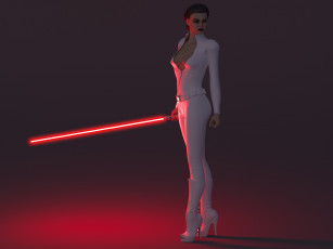 Картинка 3д+графика фантазия+ fantasy огненный меч фон взгляд девушка