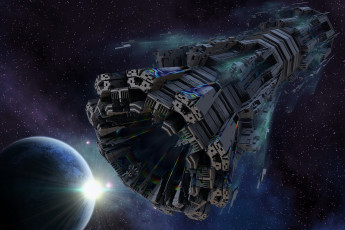 Картинка космос арт планета вселенная