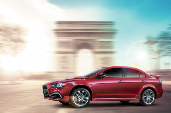 Картинка автомобили mitsubishi 2014г tw-spec lancer io красный