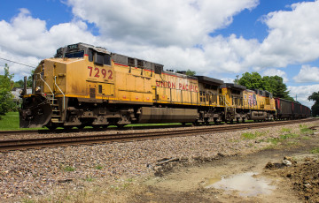 обоя техника, поезда, дорога, железная, состав, локомотив