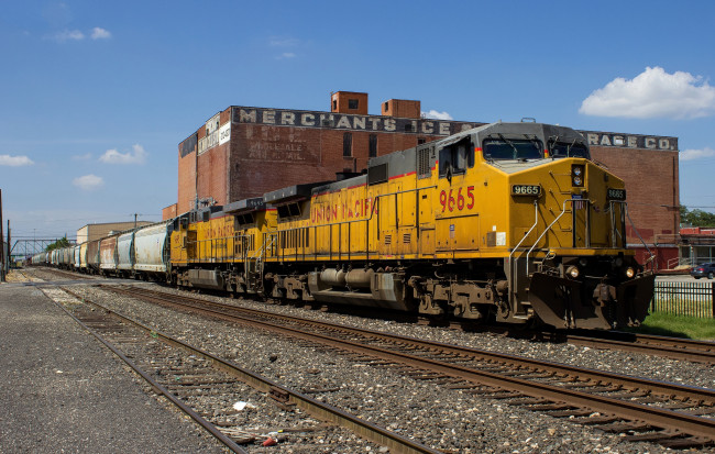 Обои картинки фото техника, поезда, состав, локомотив, дорога, железная