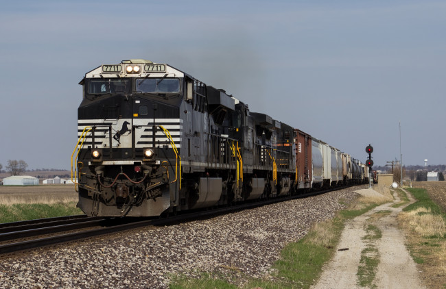 Обои картинки фото техника, поезда, состав, локомотив, дорога, железная