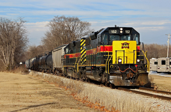 Обои картинки фото техника, поезда, дорога, локомотив, железная, состав