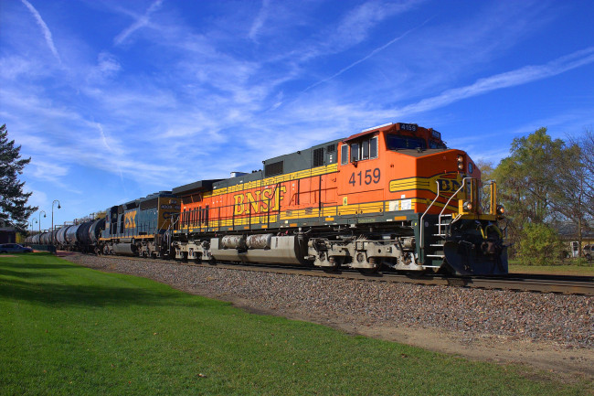 Обои картинки фото техника, поезда, состав, локомотив, дорога, железная