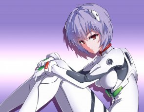 Картинка аниме evangelion девушка