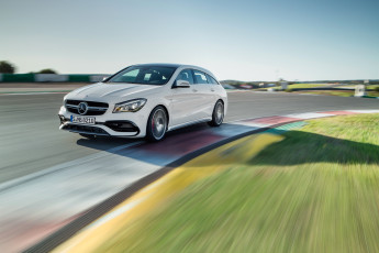 Картинка автомобили mercedes-benz cla 45 4matic mercedes-amg 2016г x117 brake shooting