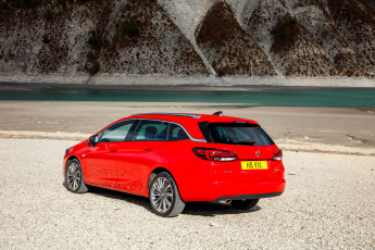 обоя автомобили, vauxhall, biturbo, sports, tourer, astra, красный, 2016г