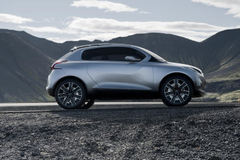Картинка peugeot+hr1+concept+2010 автомобили peugeot hr1 concept 2010 серебристый горы движение