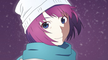 Картинка аниме bakemonogatari фон взгляд девушка