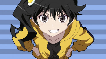 Картинка аниме bakemonogatari фон взгляд девушка