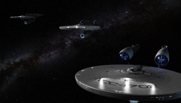 Картинка космос арт полет космический корабль звезды вселенная