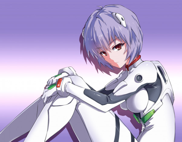 Обои картинки фото аниме, evangelion, девушка