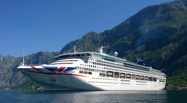 Обои картинки фото p&o oceana, корабли, лайнеры, лайнер, круиз