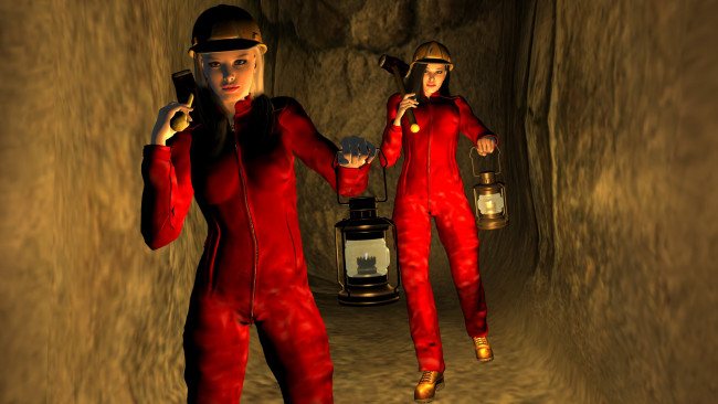 Обои картинки фото 3д графика, люди , people, девушки, взгляд, фон