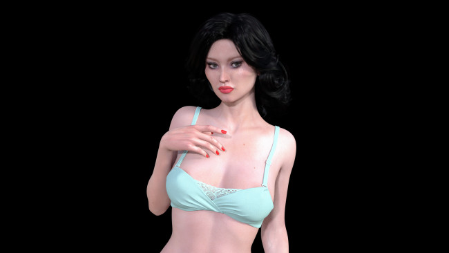 Обои картинки фото 3д графика, люди , people, фон, взгляд, девушка