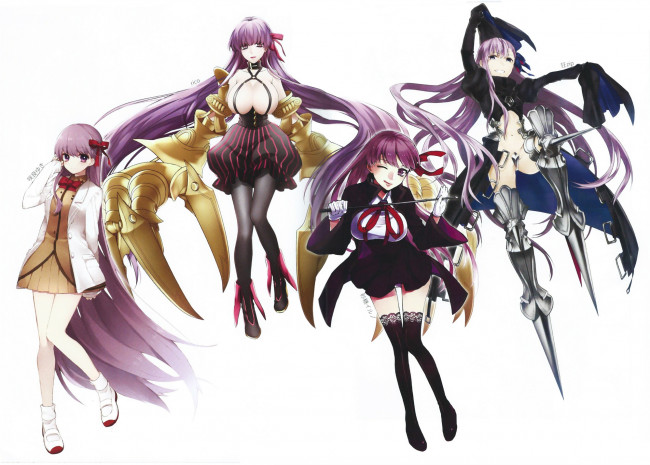 Обои картинки фото аниме, fate, stay night, девушки