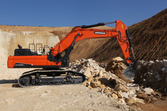 Картинка техника экскаваторы doosan