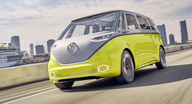 Обои картинки фото volkswagen i,  buzz concept 2017, автомобили, volkswagen, d, i, 2017, concept, buzz