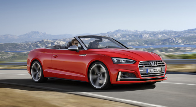 Обои картинки фото audi s5 cabriolet 2018, автомобили, audi, s5, 2018, cabriolet