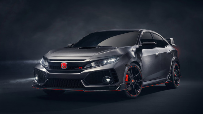 Обои картинки фото honda civic type-r concept 2017, автомобили, honda, concept, type-r, civic, 2017