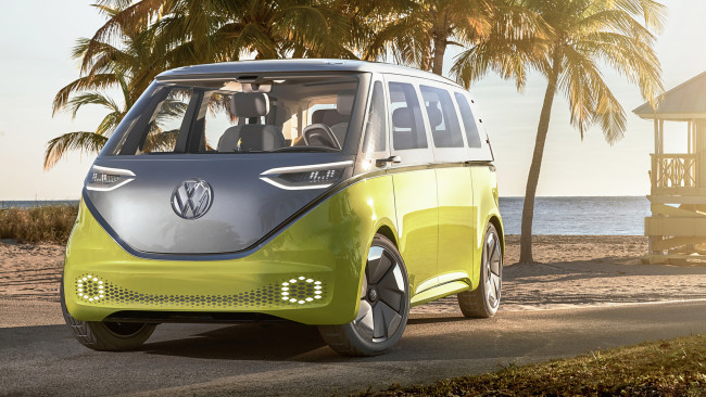 Обои картинки фото volkswagen i,  buzz concept 2017, автомобили, volkswagen, concept, buzz, d, i, 2017