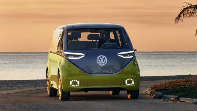 Обои картинки фото volkswagen i,  buzz concept 2017, автомобили, volkswagen, 2017, concept, buzz, d, i