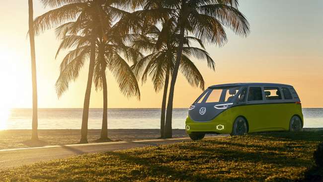 Обои картинки фото volkswagen i,  buzz concept 2017, автомобили, volkswagen, concept, buzz, d, i, 2017