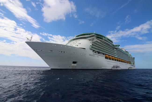 Обои картинки фото freedom of the seas, корабли, лайнеры, лайнер, круиз