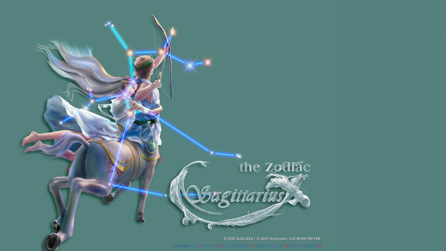 Обои картинки фото календари, фэнтези, кентавр, девушка, стрелец, зодиак