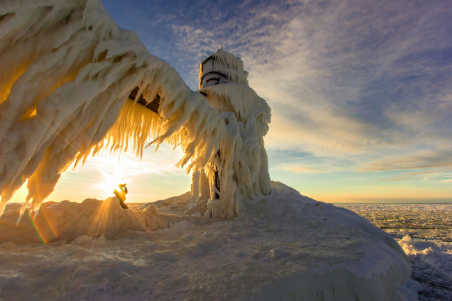 Обои картинки фото природа, зима, простор